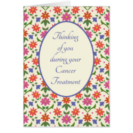 Cancer Treatment Support Card, Rangoli Flowers