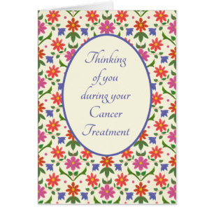 Cancer Treatment Support Card, Rangoli Flowers