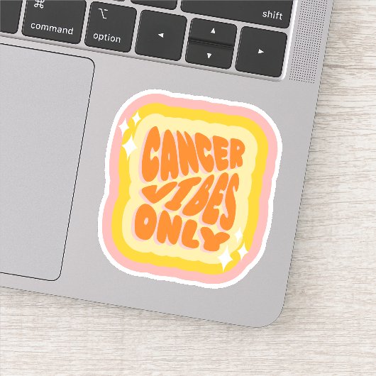 Cancer Vibes Only | Girl | Aesthetic Horoscope  Sticker (Detail)