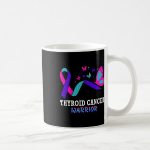 Cancer Warrior Butterfly Survivor Warrior Ribbon Koffiemok