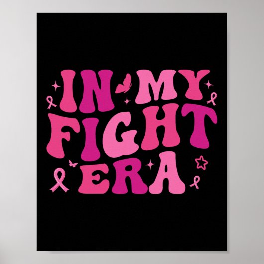 Cancer Warrior Pink Ribbon Poster (Voorkant)