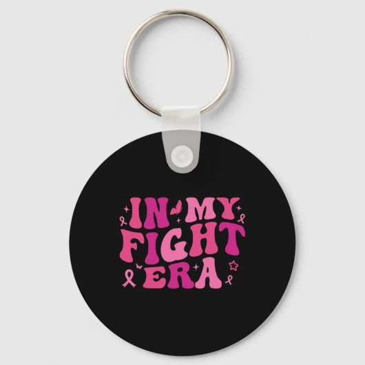 Cancer Warrior Pink Ribbon Sleutelhanger (Voorkant)