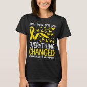 Cancer Warrior Ribbon Bladder Cancer Awareness T-shirt (Voorkant)
