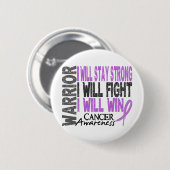 Cancer Warrior Ronde Button 5,7 Cm (Voorkant /achterkant)