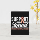 Cancer Warrior Support Squad Baarmoederkanker Awar Kaart (Gele Bloem)