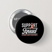 Cancer Warrior Support Squad Baarmoederkanker Awar Ronde Button 5,7 Cm (Voorkant /achterkant)