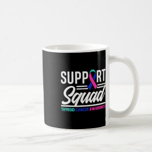 Cancer Warrior Support Squad Schildklierkanker Koffiemok