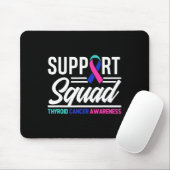 Cancer Warrior Support Squad Schildklierkanker Muismat (Met muis)
