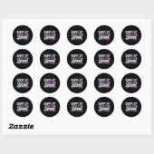 Cancer Warrior Support Squad Schildklierkanker Ronde Sticker (Vel)