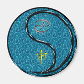 Cancer & Water Monkey Magneet (Voorkant)