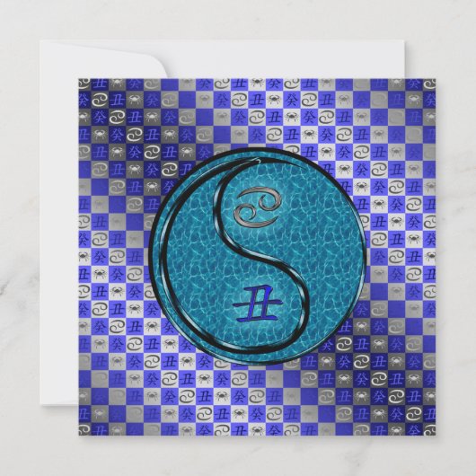 Cancer & Water Ox Kaart (Voorkant)