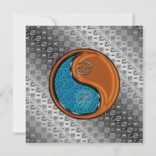 Cancer & Wood Rabbit Kaart (Voorkant)