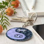 Cancer Yin Yang Sleutelhanger (Zijkant)