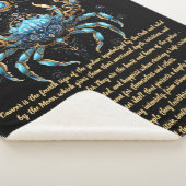 Cancer Zodiac Art Sherpa Deken (3/4)