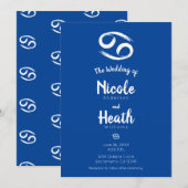 CANCER Zodiac Astrology Summer June Weddenschap Kaart (Voorkant / Achterkant)