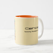 Cancer Zodiac Coffee Mok Retro Design (Voorkant rechts)