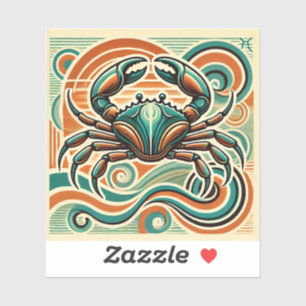Cancer Zodiac Custom-Cut Vinyl Sticker