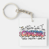Cancer Zodiac Graffiti  Sleutelhanger (voorkant)