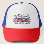 Cancer Zodiac Graffiti  Trucker Pet (Voorkant)