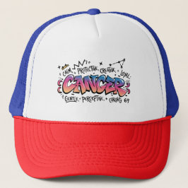 Cancer Zodiac Graffiti  Trucker Pet