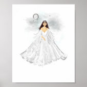 Cancer Zodiac Illustration – Hand Drawn Poster (Voorkant)