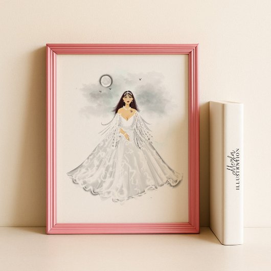 Cancer Zodiac Illustration – Hand Drawn Poster