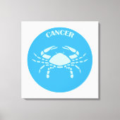 Cancer, Zodiac Sign, Horoscope, Astrology Canvas Afdruk (Voorkant)