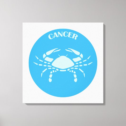Cancer, Zodiac Sign, Horoscope, Astrology Canvas Afdruk (Voorkant)