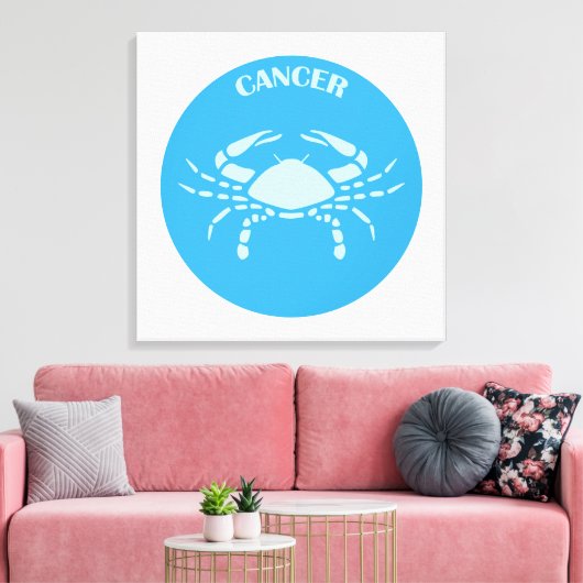 Cancer, Zodiac Sign, Horoscope, Astrology Canvas Afdruk
