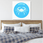 Cancer, Zodiac Sign, Horoscope, Astrology Canvas Afdruk (Insitu (Slaapkamer))