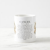 Cancer Zodiac Sign Horoscope Personalized Gift Koffiemok (Center)