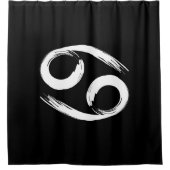 CANCER Zodiac Sign June Juli Astrology Minimum Douchegordijn (Voorkant)