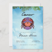 Cancer Zodiac Sign Kaart (Voorkant)