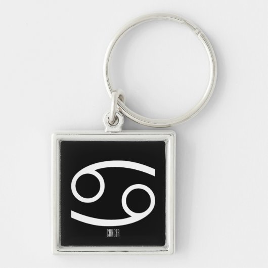 CANCER Zodiac Sign Sleutelhanger (Voorkant)