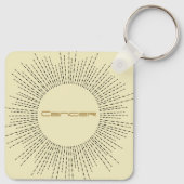 Cancer Zodiac Sleutelhanger Retro Design (Achterkant)