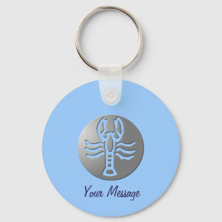 Cancer Zodiac Star Premium Silver Sleutelhanger