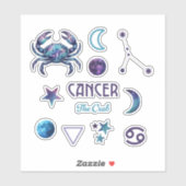 Cancer Zodiac Sticker Collection (Vel)