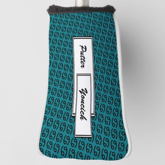 Cancer Zodiac Symbol Standard by Kenneth Yoncich Golfheadcover (Draai 90)