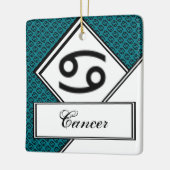 Cancer Zodiac Symbol Standard by Kenneth Yoncich Keramisch Ornament (Links)