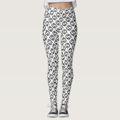 Cancer Zodiac Symbol Standard by Kenneth Yoncich Leggings (Voorkant)