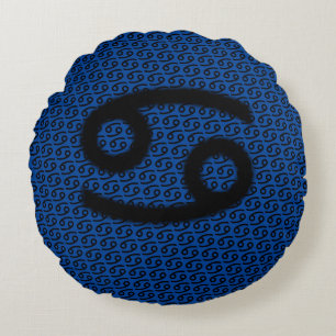 Cancer Zodiac Symbol Standard by Kenneth Yoncich Rond Kussen
