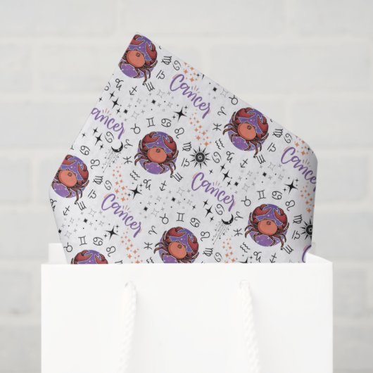 Cancer Zodiac Tissue Paper Tissuepapier (Cadeauzakje)