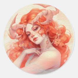 Cancerian/Cancer Classic Ronde Sticker