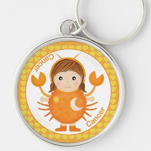 Cancerian Girl Character Sleutelhanger (Voorkant)