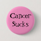 CancerSucks - Gepersonaliseerd Ronde Button 5,7 Cm (Voorkant)