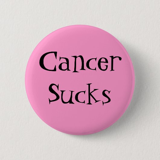 CancerSucks - Gepersonaliseerd Ronde Button 5,7 Cm (Voorkant)
