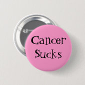 CancerSucks - Gepersonaliseerd Ronde Button 5,7 Cm (Voorkant /achterkant)