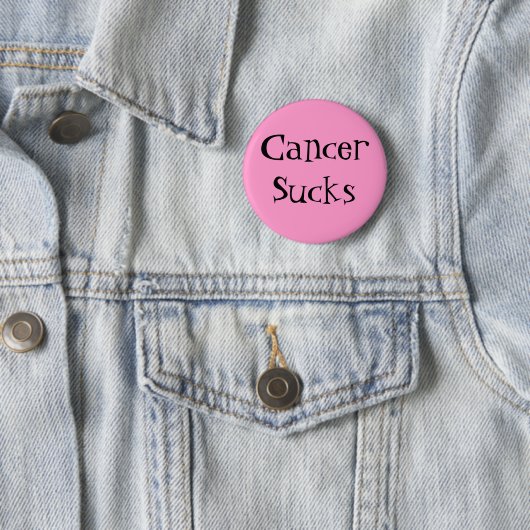 CancerSucks - Gepersonaliseerd Ronde Button 5,7 Cm (In situ)