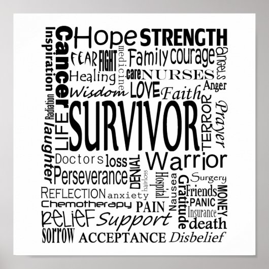 CancerWords Poster (Voorkant)