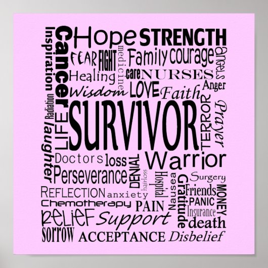 CancerWords Poster (Voorkant)